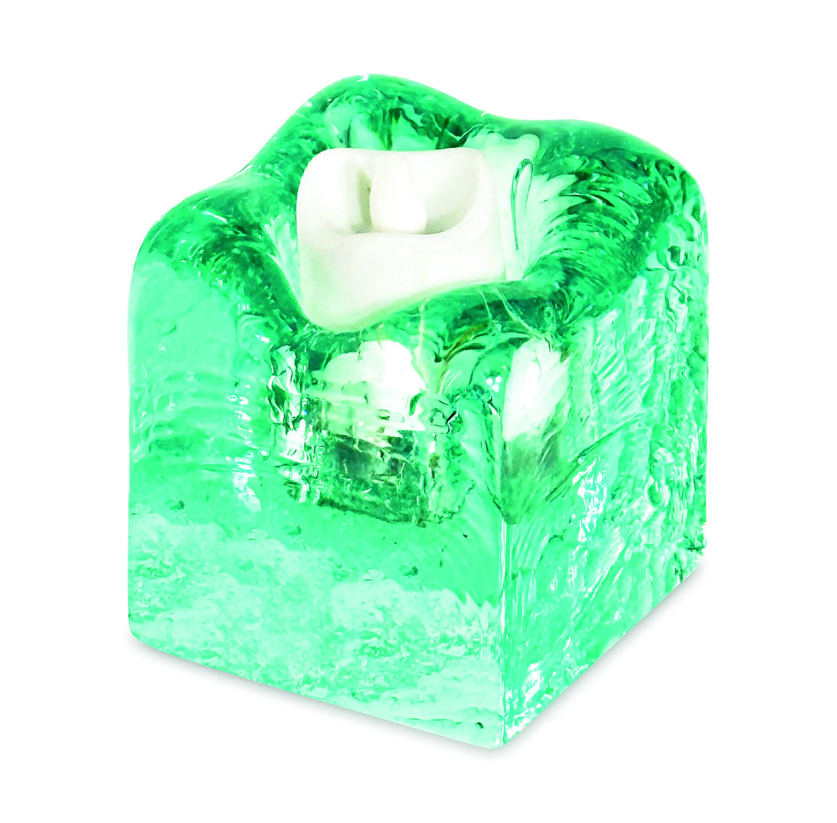 ICE CUBE TEA LIGHT HOLDER 8x8cm