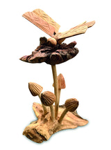 Dragonfly On 5 Mushrooms
