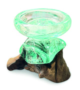 MOLTEN GLASS CANDLE HOLDER STAND LARGE (FOR LED CANDLES UP TO 6 CM DIAMETER)