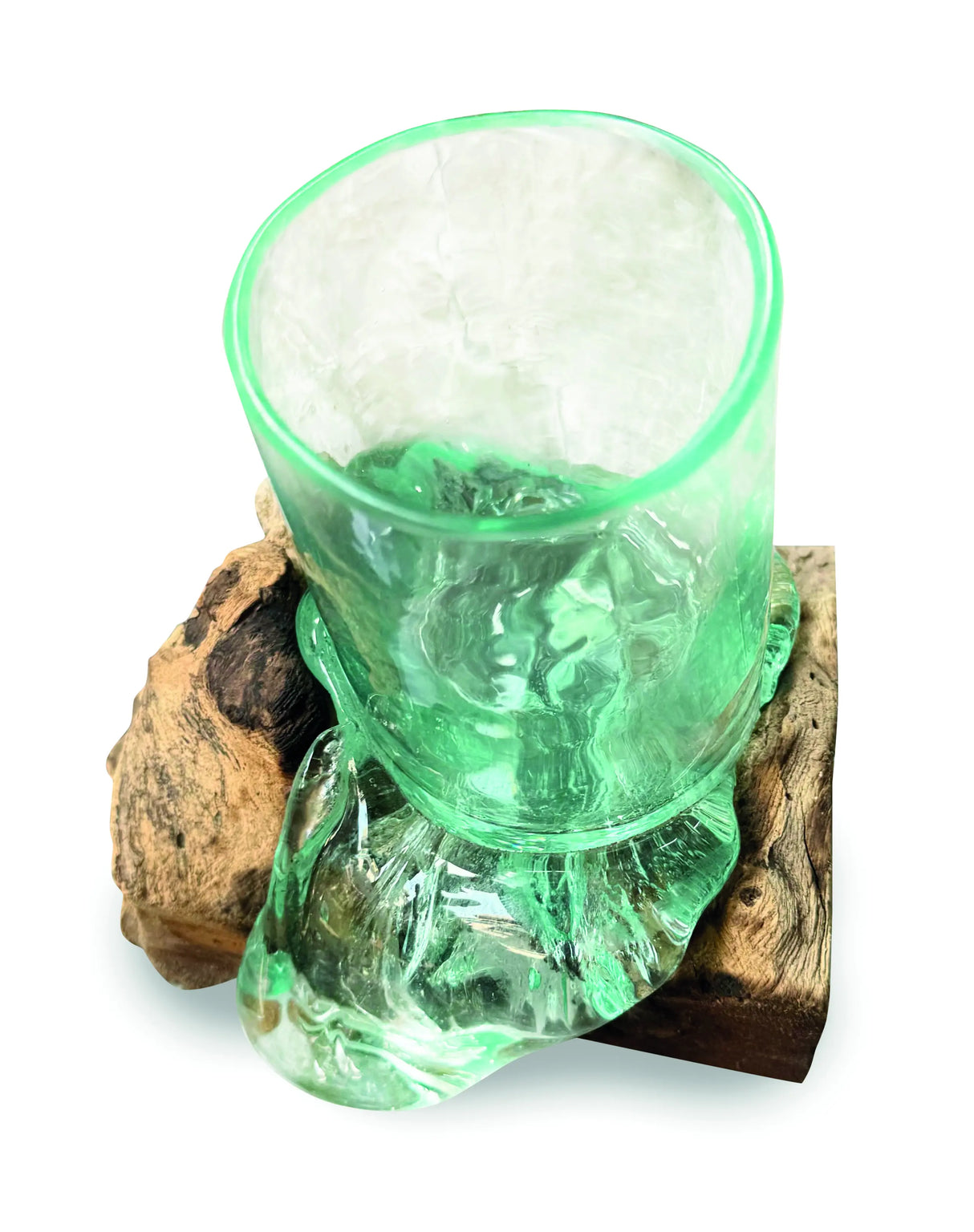 MOLTEN GLASS PEN HOLDER/CANDLE HOLDER (FOR LED CANDLES UP TO 5 CM DIAMETER)