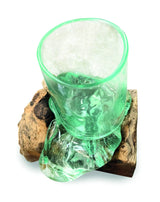 MOLTEN GLASS PEN HOLDER/CANDLE HOLDER (FOR LED CANDLES UP TO 5 CM DIAMETER)