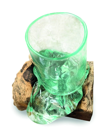 MOLTEN GLASS PEN HOLDER/CANDLE HOLDER (FOR LED CANDLES UP TO 5 CM DIAMETER)