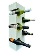White Terrazzo Stone Cube Wine Rack 60cm