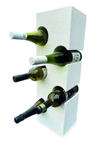White Terrazzo Stone Cube Wine Rack 60cm