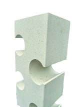 White Terrazzo Stone Cube Wine Rack 60cm