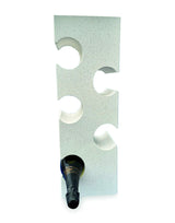 White Terrazzo Stone Cube Wine Rack 60cm