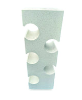 White Terrazzo Stone Cube Wine Rack 60cm