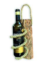 Driftwood & Rope Wine Holder Wall Hanging