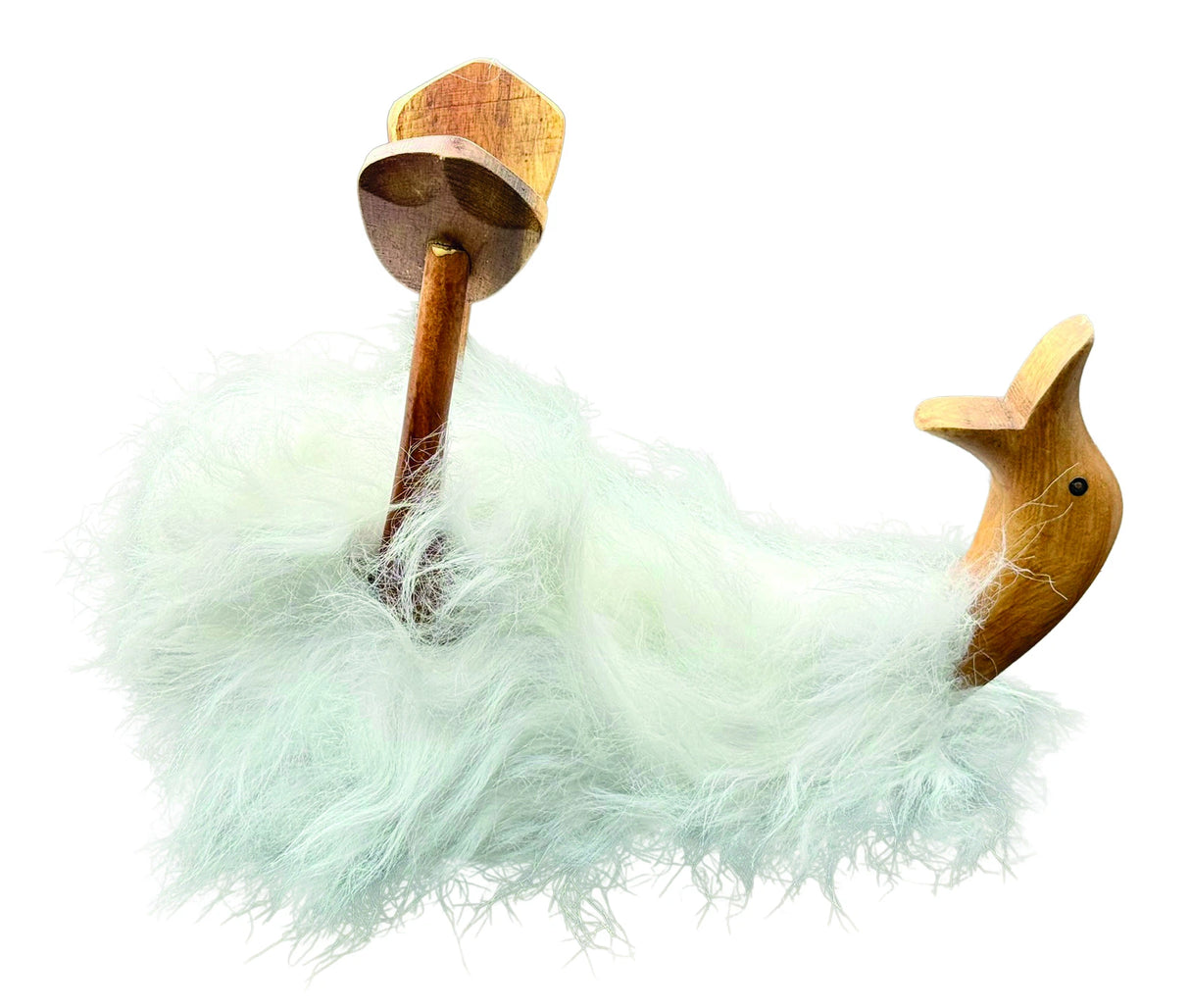 White Fluffy Drunken Daisy Duck