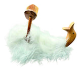 White Fluffy Drunken Daisy Duck