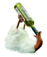 White Fluffy Drunken Daisy Duck