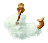 White Fluffy Drunken Daisy Duck