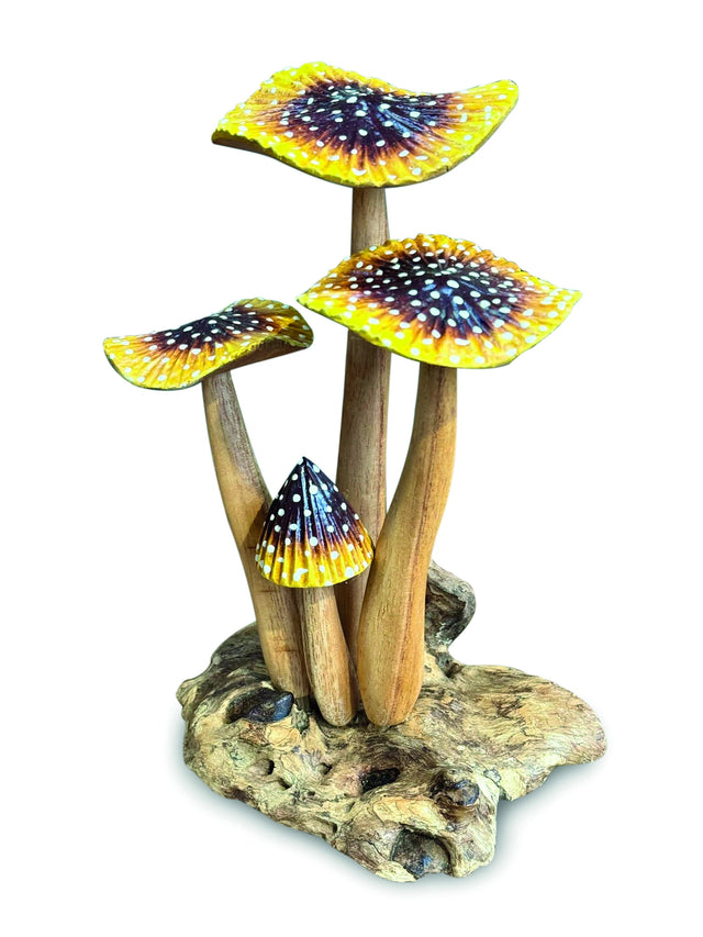 Yellow Blusher 4 X Mushrooms 20-22cm