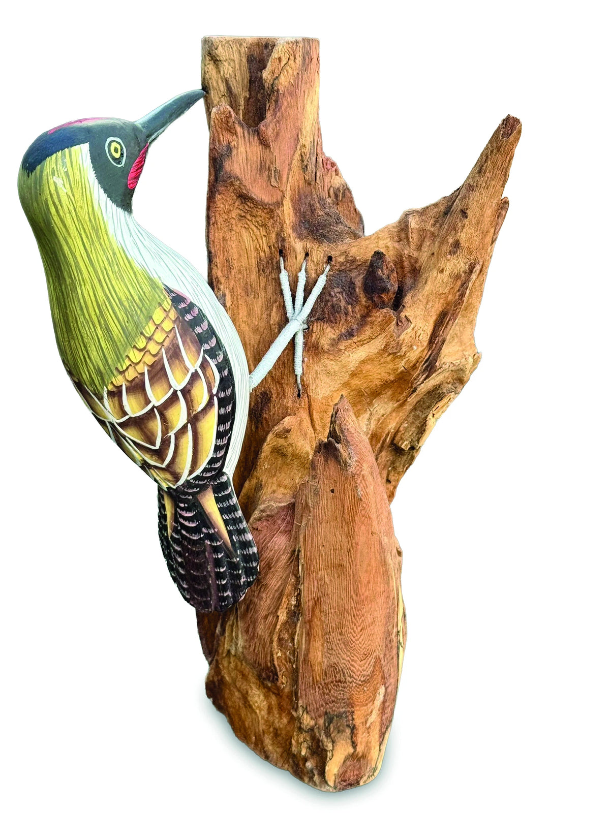 Green Woodpecker On Tree 25cm