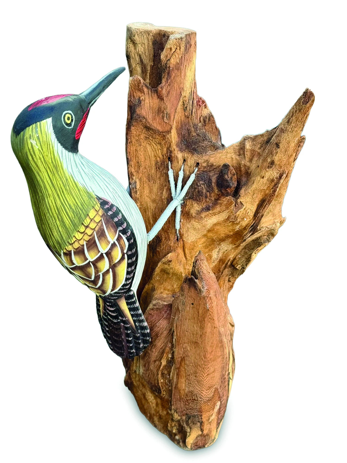 Green Woodpecker On Tree 25cm