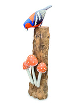 Chaffinch Eating Mushrooms 18cm
