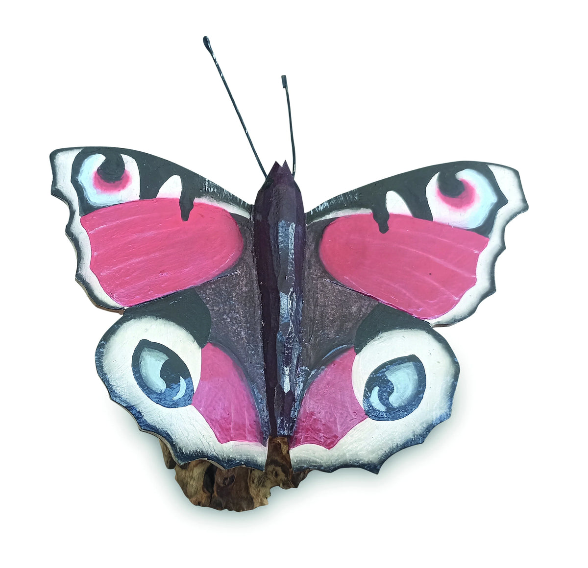 Peacock Butterfly On Driftwood W20cm