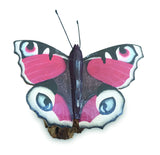 Peacock Butterfly On Driftwood W20cm