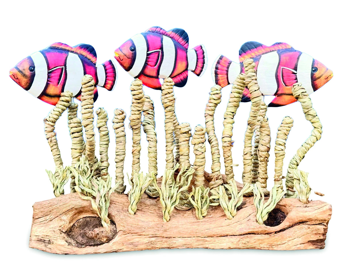 Clownfish Shoal In Seagrass