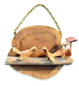 SUNSET BIRDS WITH MUSHROOM CLUSTER