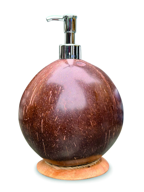 Coconut Shell Lotion/Soap Dispenser Round