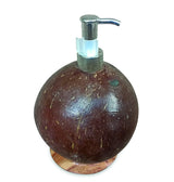 Coconut Shell Lotion/Soap Dispenser Round