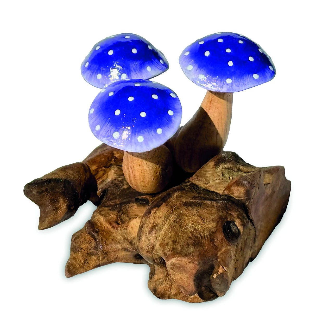 TRIPLE SHROOMY INDIGO MINI SCULPTURE