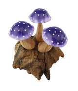 TRIPLE SHROOMY INDIGO MINI SCULPTURE