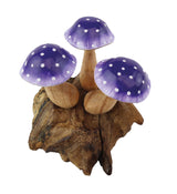 Triple Shroomy Indigo Mini Sculpture