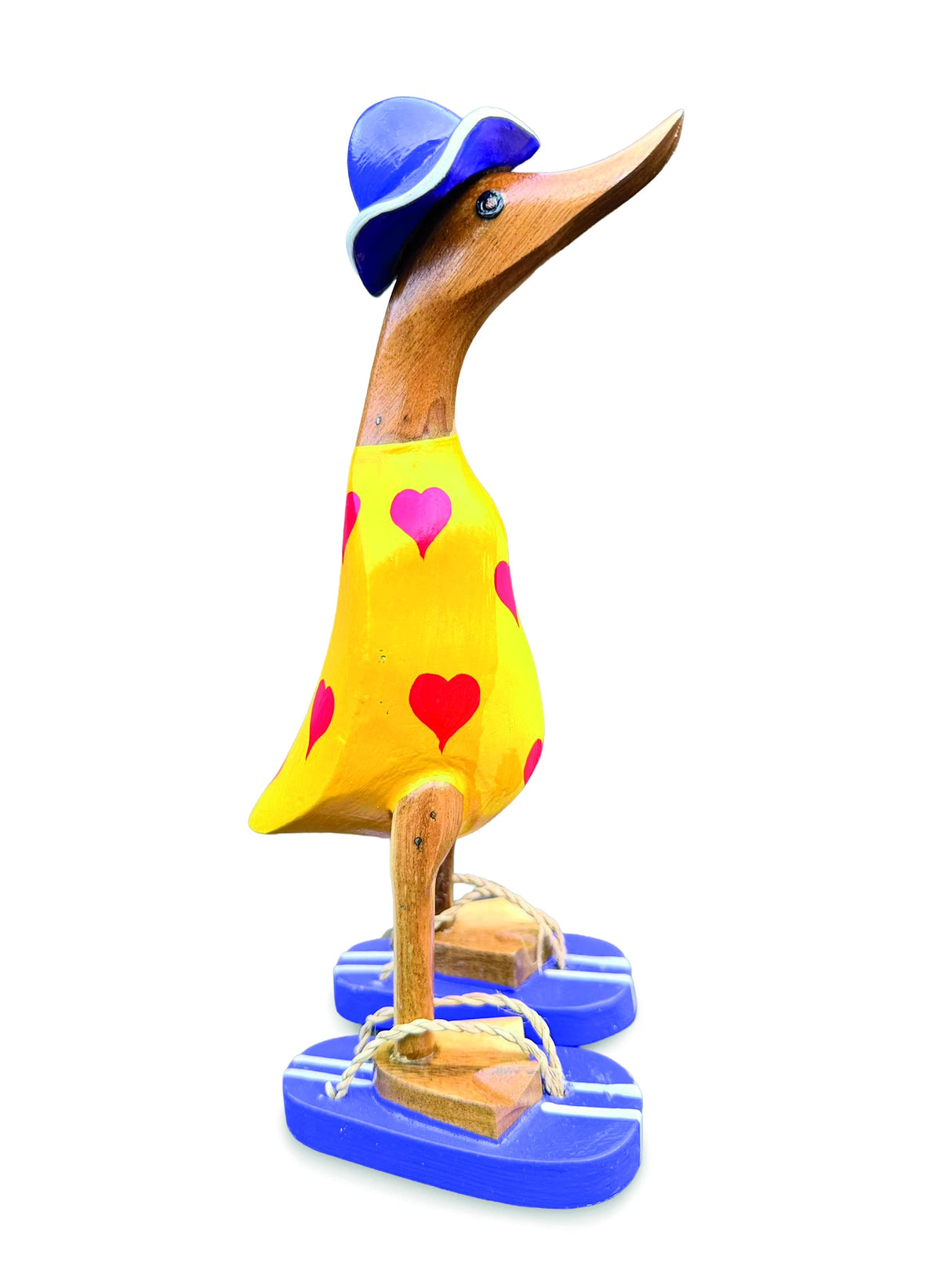 Hat And Sandal Duck Yellow And Purple 25cm