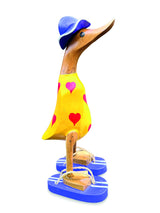 Hat And Sandal Duck Yellow And Purple 25cm