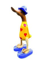 Hat And Sandal Duck Yellow And Purple 25cm