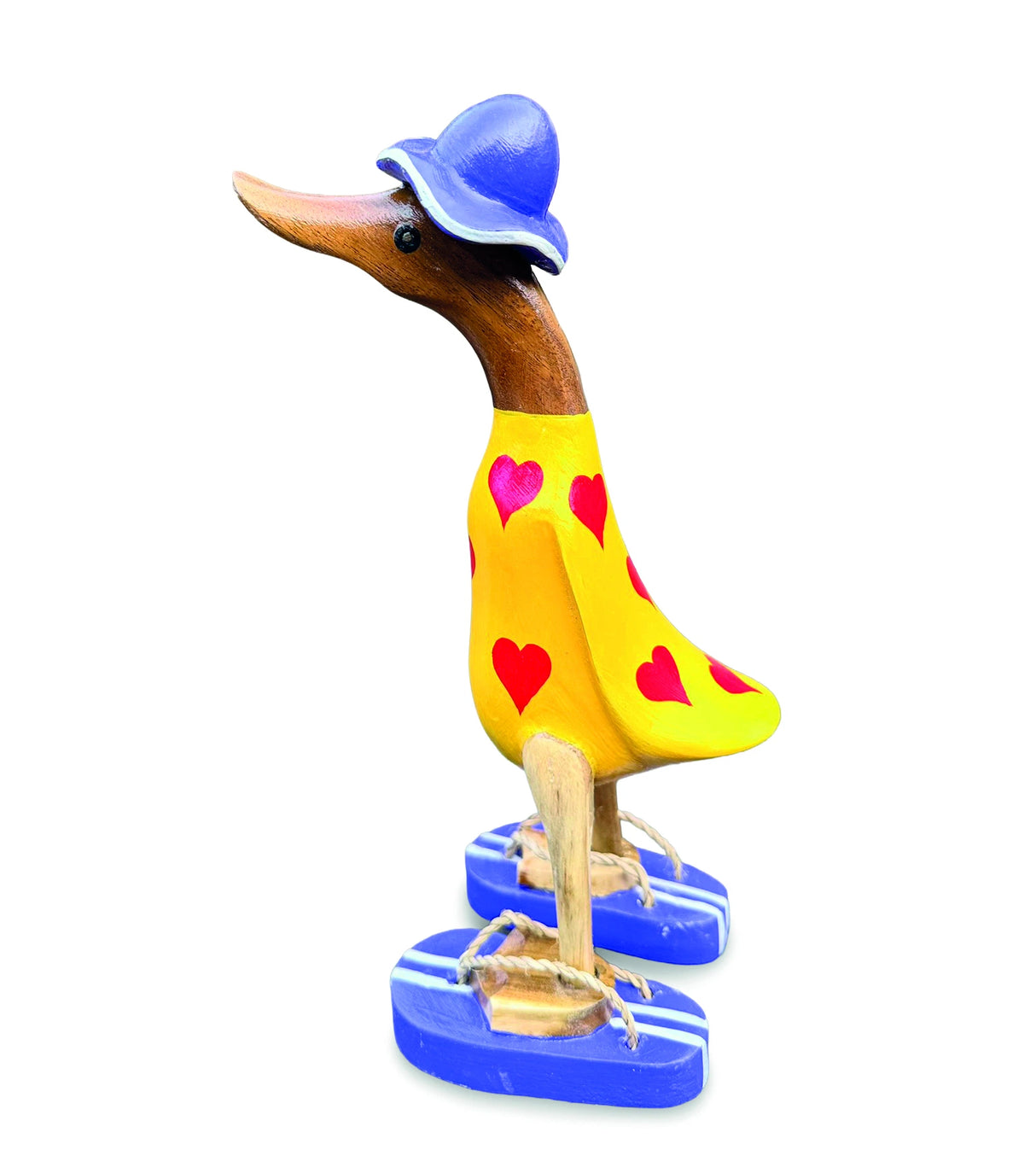 Hat And Sandal Duck Yellow And Purple 25cm