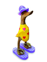 Hat And Sandal Duck Yellow And Purple 25cm