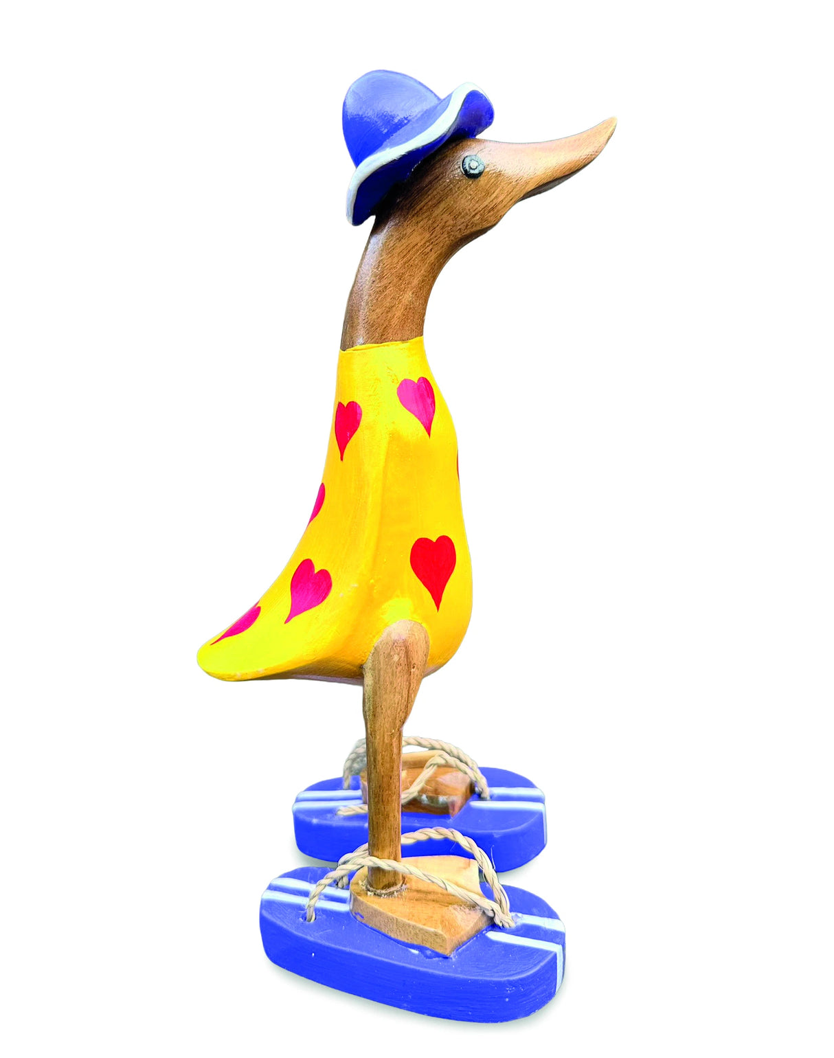 Hat And Sandal Duck Yellow And Purple 25cm