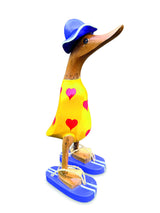 Hat And Sandal Duck Yellow And Purple 25cm