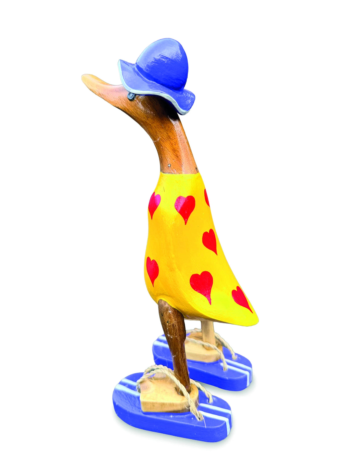 Hat And Sandal Duck Yellow And Purple 25cm