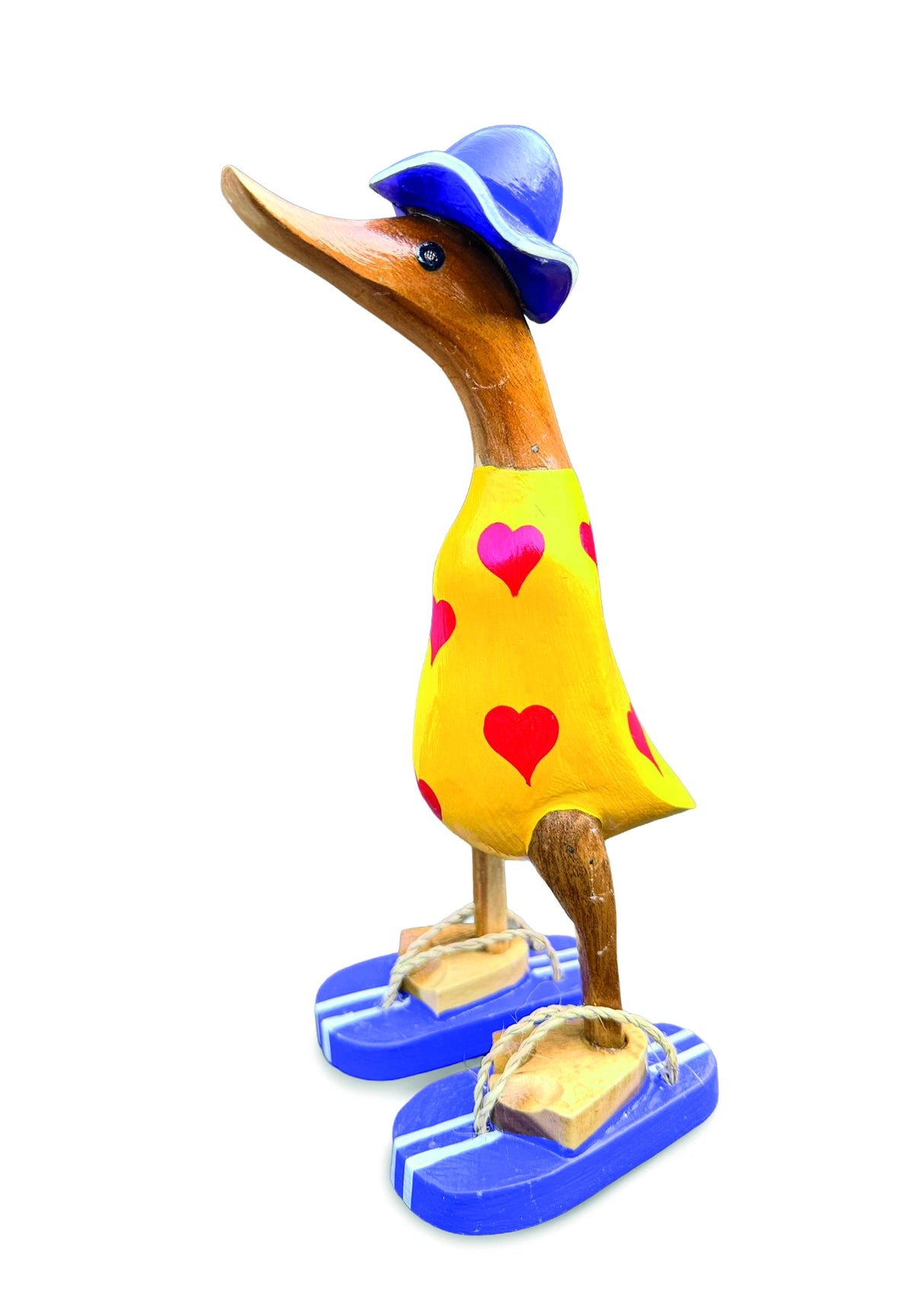 Hat And Sandal Duck Yellow And Purple 25cm