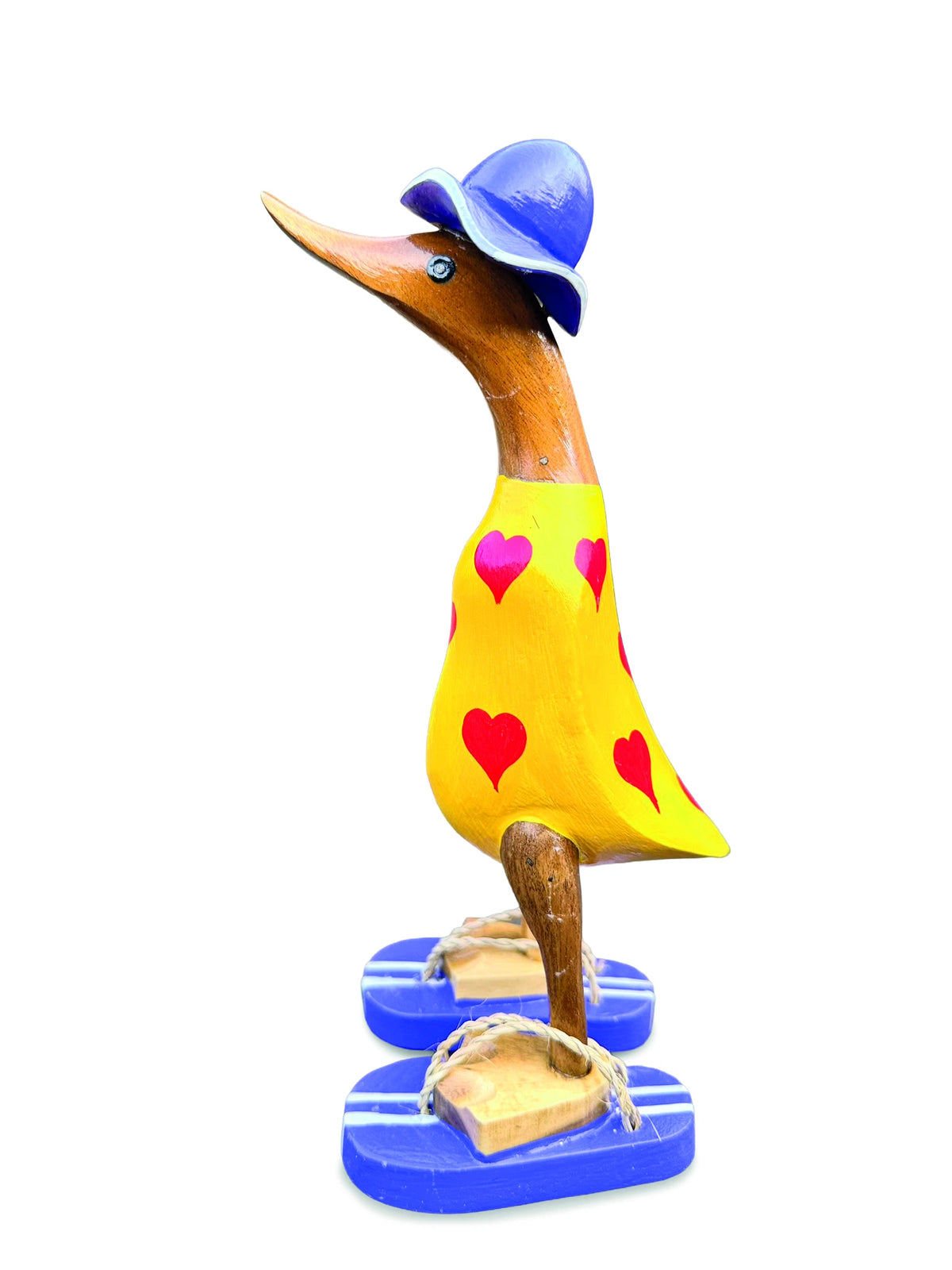 Hat And Sandal Duck Yellow And Purple 25cm
