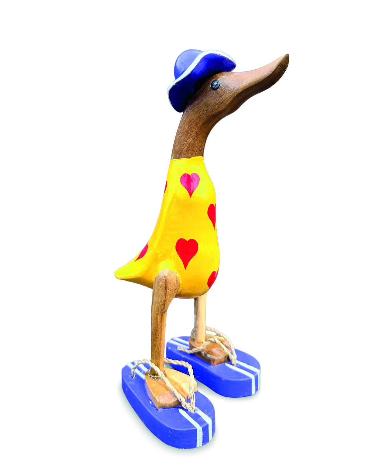 Hat And Sandal Duck Yellow And Purple 25cm