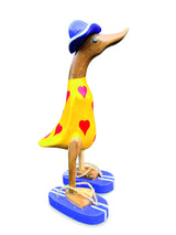 Hat And Sandal Duck Yellow And Purple 25cm