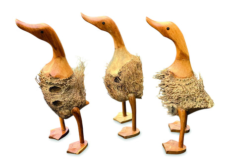 Fuzzy Ducks - Set Of 3 - New Style