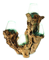 Root With Quadruple Glass Bowls Tall