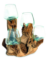 Root With Quadruple Glass Bowls Tall