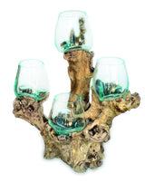 Root With Quadruple Glass Bowls Tall