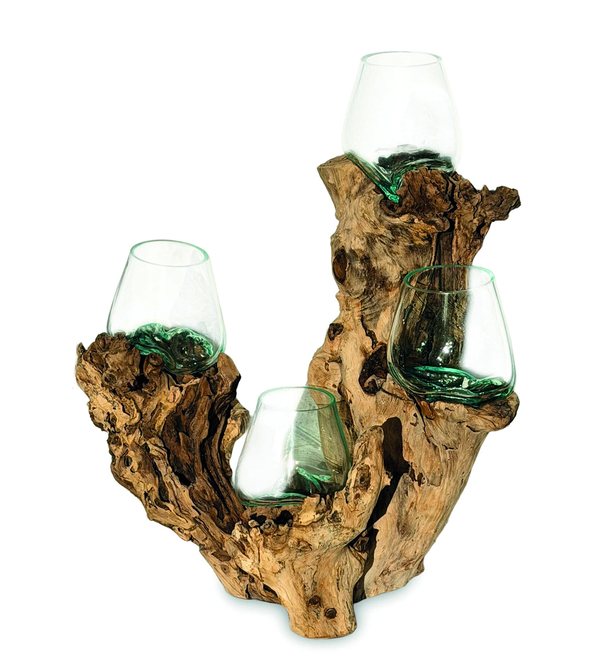 Root With Quadruple Glass Bowls Tall
