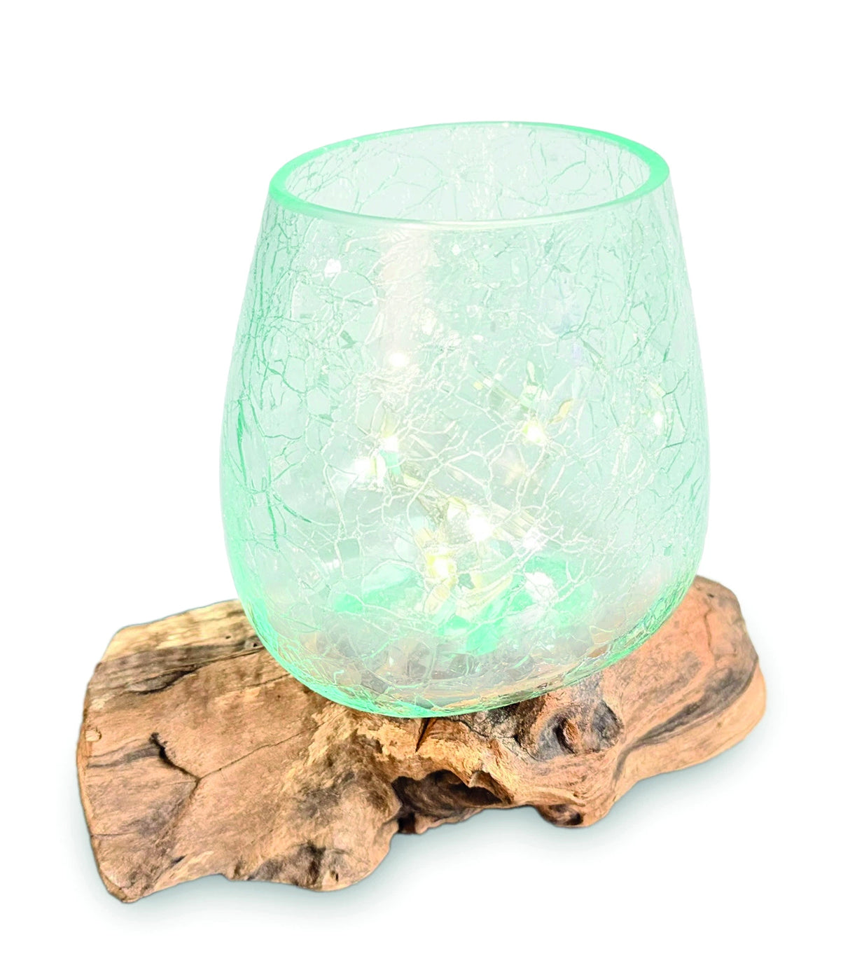 Crackle Glass Bowl 17cm