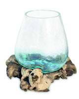 Crackle Glass Bowl 17cm