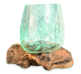 Crackle Glass Bowl 17cm