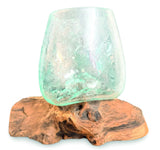 Crackle Glass Bowl 17cm